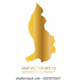 Liechtenstein map High Detailed on white background. gold gradient color. Abstract design vector illustration eps 10