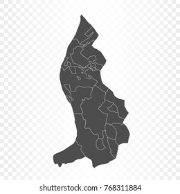 liechtenstein map isolated on transparent background