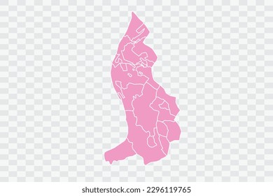 Liechtenstein Map pink Color Background quality files png
