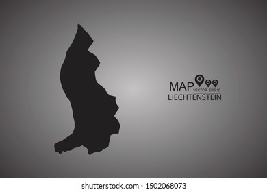liechtenstein map. Vector illustration eps 10.