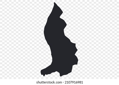 Liechtenstein map vector, Not isolated on transparent background