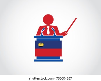 Liechtenstein Podium Analyze Speech