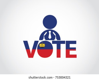 Liechtenstein Podium Politician Speech Vote
