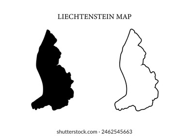 Liechtenstein region country map vector