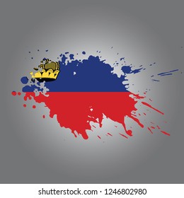 Liechtenstein Vector paint stain