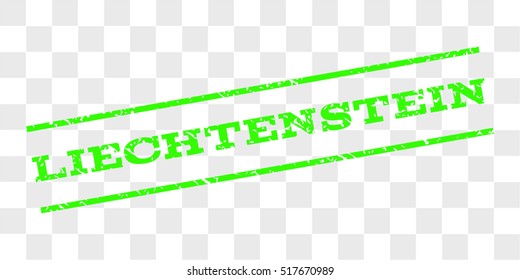 Liechtenstein watermark stamp. Text caption between parallel lines with grunge design style. Rubber seal stamp with scratched texture.