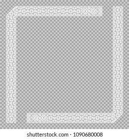 Lielvardes belt. Presentation backgrounds with traditional Baltic, Scandinavian ornaments. Vector elements for 100 years celebration.