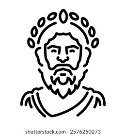A lien style icon of silvanus god 
