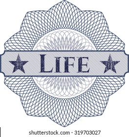 Life abstract linear rosette