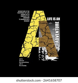 Life Is Adventure , Outdoors Vintage T shirt,sweatshirt,hoodie, design print ready template vector art. 
