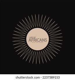 life  of africans. Black lives matter fist design vector.