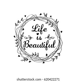 Life is beautiful card 