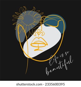 Life is so beautiful typography slogan for t shirt printing, tee graphic design.  