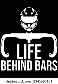 Life behind bars vector art design, eps file. design file for t-shirt. SVG, EPS cuttable design file