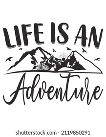 Life is better around campfire t shirt - Mountain adventure - Campers tee- holiday quotes and sayings. Hiking and van life camp. Off-road nature and summer holiday trip.