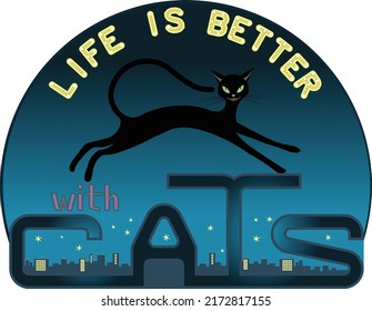la vida es mejor con los gatos