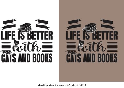 Life is better with cats and books
