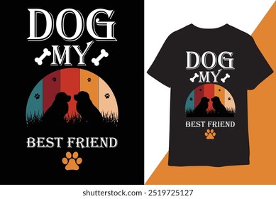 Life is better with a dog vector t-shirt design