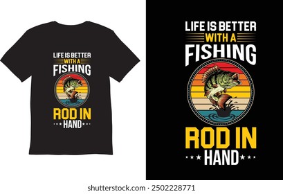 life is better with a fishing rode Hand