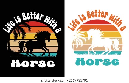 Life is Better with a Horse vintage.Horse vintage bundles.