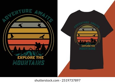 Life is better in the mountains stay wild t-shirt design