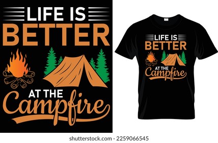 Life is better at the... t-shirt design template