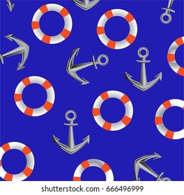 Life buoy and anchor