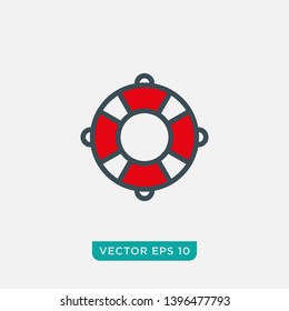 Life Buoy Icon Design, Vector EPS10