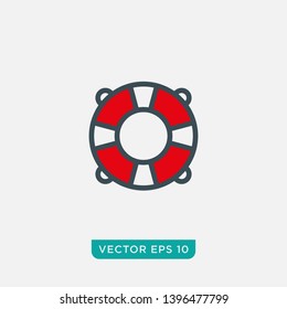 Life Buoy Icon Design, Vector EPS10