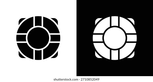 Leben Boje Symbol Design Vektorgrafik Sammlung. flache Symbole.