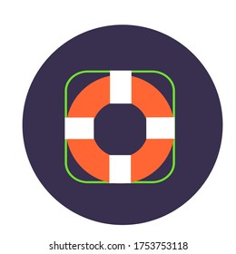 life buoy icon essential vector illustration