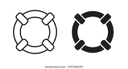 Life buoy icon. flat and stroke style Collection. simple symbol