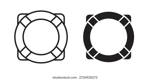 Icono de boya de vida plana y colección de carrera para ui ux trabajo.