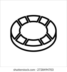 Lebensdauer-Boje-Symbol, Linien-Vektorgrafiken