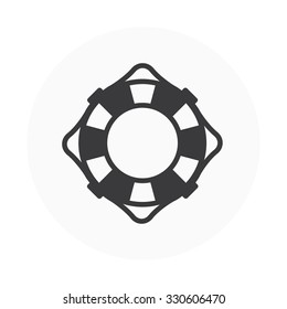 Life buoy icon suitable for info graphics, websites and print media. Colorful vector, flat icon, clip art.
