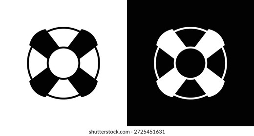 Gráficos de Vector de icono de boya de vida. signo de Vector lleno, ilustración de símbolo.