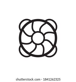 Life Buoy Icon Vector Illustration Flat Design