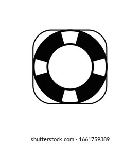 Life buoy icon vector logo template