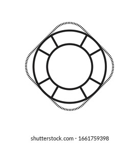 Plantilla de logotipo vectorial de icono de la boya de vida