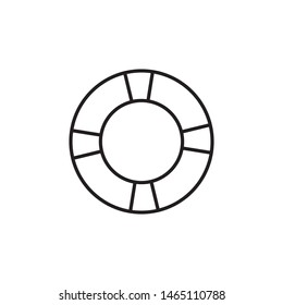 Life buoy icon vector on white background
