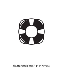 Life buoy icon vector. Simple design on white background.