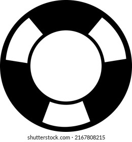 Life buoy icon vector. Simple design on white background..eps