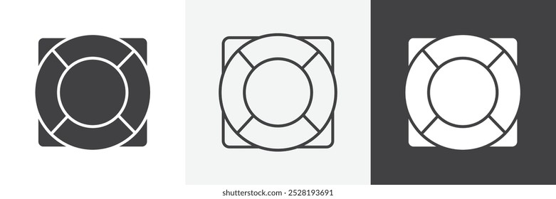 Life buoy icon.Trendy modern flat linear vector illustration on white background.