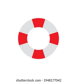 Life buoy vector flat icon