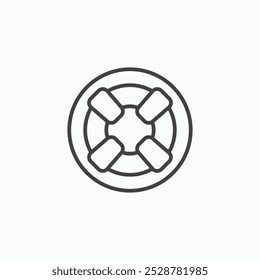 Life buoy vector flat icon set.eps