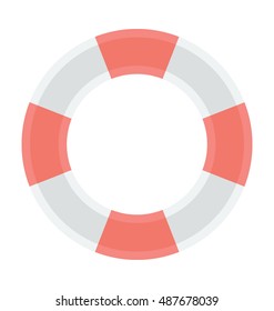 
Life Buoy Vector Icon 
