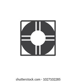 Life buoy vector icon. filled flat sign for mobile concept and web design. Lifesaver simple solid icon. Help symbol, logo illustration. Pixel perfect vector graphics