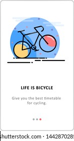 LIFE IS BYCYCLE ICON FOR WEB, DESKTOP OR MOBILE APPLICATION