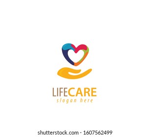 Life Care Design Logo Sign Stock Vector (Royalty Free) 1607562499 ...