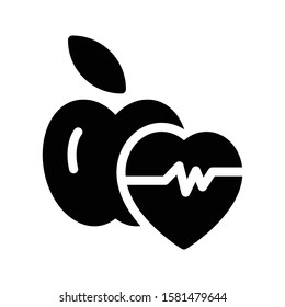 life care vector glyph flat icon 